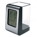 Rectangular Pen Holder and Digital Clock